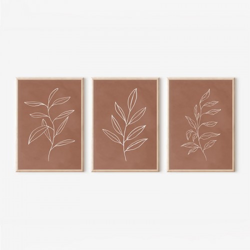 Πίνακας Drifer pakoworld τρίπτυχος με ψηφιακή εκτύπωση και πλαίσιο 33x1 5x48εκ c504619