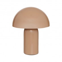 Επιτραπέζιο φωτιστικό Mushi pakoworld μέταλλο μπεζ Φ20x24 5εκ c504628