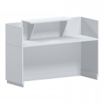 Γραφείο reception Lotus pakoworld σε λευκή απόχρωση 180x70x110εκ c504636