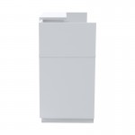 Γραφείο reception Lotus pakoworld σε λευκή απόχρωση 180x70x110εκ c504636