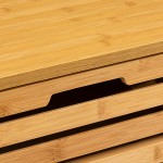 Συρταριέρα Sicela pakoworld μπαμπού σε φυσική απόχρωση 40x30x97 5εκ c504640