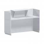 Γραφείο reception Lotus pakoworld σε λευκή απόχρωση 140x70x110εκ c504641