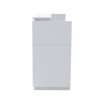 Γραφείο reception Lotus pakoworld σε λευκή απόχρωση 140x70x110εκ c504641