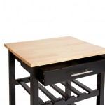 Τρόλεϊ-Ραφιέρα Claude pakoworld mdf μαύρο - φυσικό 58x48x87 5εκ c504644