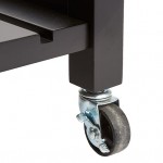 Τρόλεϊ-Ραφιέρα Claude pakoworld mdf μαύρο - φυσικό 58x48x87 5εκ c504644