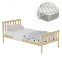 ΚΡΕΒΑΤΙ ΠΑΙΔΙΚΟ ΜΕ ΣΤΡΩΜΑ GIMLY HM21300 ΞΥΛΟ ΠΕΥΚΟΥ ΣΕ ΦΥΣΙΚΟ ΓΙΑ ΣΤΡΩΜΑ 90x190εκ c504663