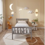 ΚΡΕΒΑΤΙ ΠΑΙΔΙΚΟ ΜΕ ΣΤΡΩΜΑ GIMLY HM21300 02 ΞΥΛΟ ΠΕΥΚΟΥ ΣΕ ΓΚΡΙ- ΓΙΑ ΣΤΡΩΜΑ 90x190εκ c504665