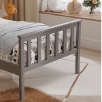 ΚΡΕΒΑΤΙ ΠΑΙΔΙΚΟ ΜΕ ΣΤΡΩΜΑ GIMLY HM21300 02 ΞΥΛΟ ΠΕΥΚΟΥ ΣΕ ΓΚΡΙ- ΓΙΑ ΣΤΡΩΜΑ 90x190εκ c504665