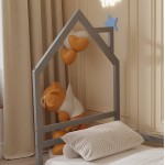 ΚΡΕΒΑΤΙ ΠΑΙΔΙΚΟ ΜΕ ΣΤΡΩΜΑ HOUSER HM21301 01 ΞΥΛΟ ΠΕΥΚΟΥ ΣΕ ΓΚΡΙ--ΣΤΡΩΜΑ 90x190εκ c504667