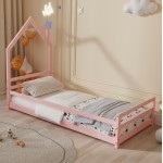 ΚΡΕΒΑΤΙ ΠΑΙΔΙΚΟ ΜΕ ΣΤΡΩΜΑ HOUSER HM21301 02 ΞΥΛΟ ΠΕΥΚΟΥ ΣΕ ΡΟΖ--ΣΤΡΩΜΑ 90x190εκ c504668