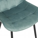 Καρέκλα Berne pakoworld βελούδο σε φυστικί απόχρωση 53x62x84εκ SET 4τμχ c506973
