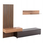 ΣΥΝΘΕΣΗ ΤΗΛΕΟΡΑΣΗΣ DORT HM18076 02 ΜΕΛΑΜΙΝΗ ΣΕ ΣΟΝΑΜΑ-ΣΚΟΥΡΟ ΓΚΡΙ 249 5x42 2x199 5Υεκ c506991