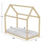 ΚΡΕΒΑΤΙ ΠΑΙΔΙΚΟ ΜΕ ΣΤΡΩΜΑ PEPE HM21302 ΞΥΛΟ ΠΕΥΚΟΥ ΣΕ ΦΥΣΙΚΟ--ΣΤΡΩΜΑ 90x190εκ c506993