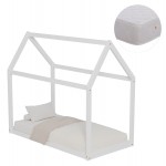 ΚΡΕΒΑΤΙ ΠΑΙΔΙΚΟ ΜΕ ΣΤΡΩΜΑ PEPE HM21303 01 ΞΥΛΟ ΠΕΥΚΟΥ ΣΕ ΛΕΥΚΟ--ΣΤΡΩΜΑ 70x140εκ c506997