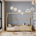 ΚΡΕΒΑΤΙ ΠΑΙΔΙΚΟ ΜΕ ΣΤΡΩΜΑ PHYLLIS HM21304 ΞΥΛΟ ΠΕΥΚΟΥ ΣΕ ΦΥΣΙΚΟ--ΣΤΡΩΜΑ 90x190εκ c506999