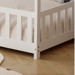 ΚΡΕΒΑΤΙ ΠΑΙΔΙΚΟ ΜΕ ΣΤΡΩΜΑ PHYLLIS HM21304 01 ΞΥΛΟ ΠΕΥΚΟΥ ΣΕ ΛΕΥΚΟ--ΣΤΡΩΜΑ 90x190εκ c507000