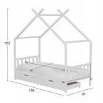 ΚΡΕΒΑΤΙ ΠΑΙΔΙΚΟ ΜΕ ΣΤΡΩΜΑ KLARICE HM21305 01 ΞΥΛΟ ΠΕΥΚΟΥ ΣΕ ΛΕΥΚΟ--ΣΤΡΩΜΑ 90x190εκ c507003