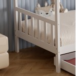 ΚΡΕΒΑΤΙ ΠΑΙΔΙΚΟ ΜΕ ΣΤΡΩΜΑ KLARICE HM21305 01 ΞΥΛΟ ΠΕΥΚΟΥ ΣΕ ΛΕΥΚΟ--ΣΤΡΩΜΑ 90x190εκ c507003