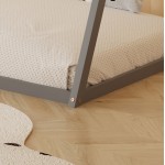 ΚΡΕΒΑΤΙ ΠΑΙΔΙΚΟ ΜΕ ΣΤΡΩΜΑ MUNK HM21306 02 ΞΥΛΟ ΠΕΥΚΟΥ ΣΕ ΓΚΡΙ--ΣΤΡΩΜΑ 90x190εκ c507007