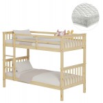 ΚΟΥΚΕΤΑ ΠΑΙΔΙΚΗ ΜΕ 2 ΣΤΡΩΜΑΤΑ LANTAI HM21307 ΞΥΛΟ ΠΕΥΚΟΥ ΦΥΣΙΚΟ--ΣΤΡΩΜΑΤΑ 90x190εκ c507008