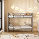 ΚΟΥΚΕΤΑ ΠΑΙΔΙΚΗ ΜΕ 2 ΣΤΡΩΜΑΤΑ LANTAI HM21307 02 ΞΥΛΟ ΠΕΥΚΟΥ ΓΚΡΙ--ΣΤΡΩΜΑΤΑ 90x190εκ c507010