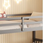 ΚΟΥΚΕΤΑ ΠΑΙΔΙΚΗ ΜΕ 2 ΣΤΡΩΜΑΤΑ LANTAI HM21307 02 ΞΥΛΟ ΠΕΥΚΟΥ ΓΚΡΙ--ΣΤΡΩΜΑΤΑ 90x190εκ c507010