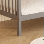 ΚΟΥΚΕΤΑ ΠΑΙΔΙΚΗ ΜΕ 2 ΣΤΡΩΜΑΤΑ LANTAI HM21307 02 ΞΥΛΟ ΠΕΥΚΟΥ ΓΚΡΙ--ΣΤΡΩΜΑΤΑ 90x190εκ c507010