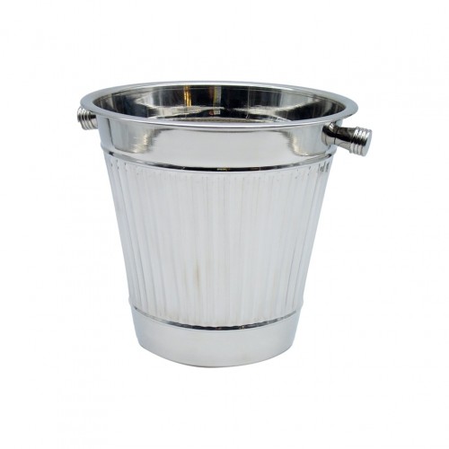 Σαμπανιέρα Inox 18 10 φ21 5xΥ21cm σειρά Vertical Lines The Bars c507046