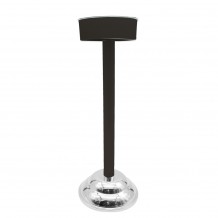 Βάση Σαμπανιέρας Inox Μαύρη 18 10 βαριά 3kg φ23xΥ63cm σειρά Vertical Lines The Bars c507052