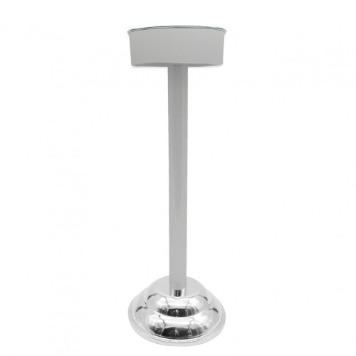 Βάση Σαμπανιέρας Inox Λευκη 18 10 βαριά 3kg φ23xΥ63cm σειρά Vertical Lines The Bars c507055