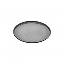 Πιάτο μελαμίνης ρηχό Step Μαύρο ματ φ25 5xΥ2cm 360gr Σετ 6 c510887