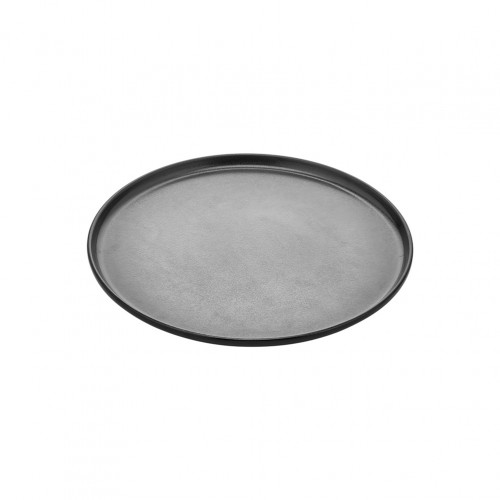 Πιάτο μελαμίνης ρηχό Step Μαύρο ματ φ28xΥ2cm 390gr Σετ 6 c510888