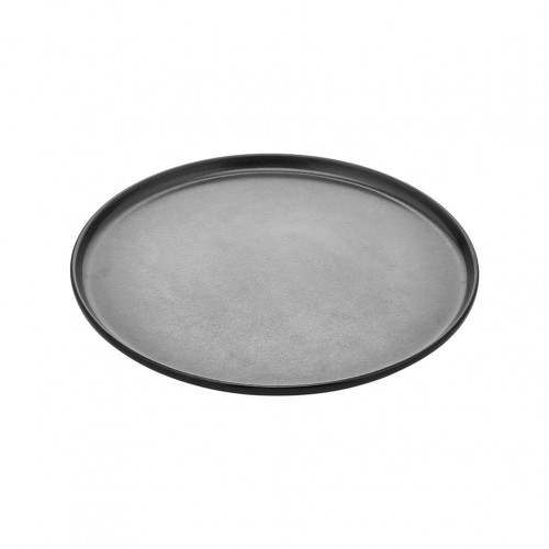 Πιάτο μελαμίνης ρηχό Step Μαύρο ματ φ32xΥ2cm 550gr Σετ 2 c510889