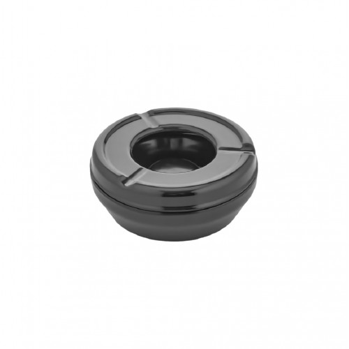 Σταχτοδοχείο μελαμίνης αντιανεμικό στρογγυλό μαύρο φ9 5xΥ4cm βαρύ 90gr Σετ 12 c510894