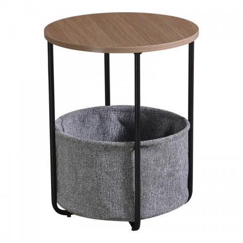 Βοηθητικό τραπέζι Fredami pakoworld sonoma Φ40x50εκ c514700