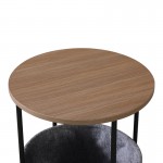 Βοηθητικό τραπέζι Fredami pakoworld sonoma Φ40x50εκ c514700