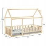 ΚΡΕΒΑΤΙ ΠΑΙΔΙΚΟ ΜΕ ΣΤΡΩΜΑ HOUSER HM21315 ΞΥΛΟ ΠΕΥΚΟΥ ΣΕ ΦΥΣΙΚΟ--ΣΤΡΩΜΑ 90x190εκ c514708