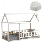 ΚΡΕΒΑΤΙ ΠΑΙΔΙΚΟ ΜΕ ΣΤΡΩΜΑ HOUSER HM21315 01 ΞΥΛΟ ΠΕΥΚΟΥ ΣΕ ΛΕΥΚΟ--ΣΤΡΩΜΑ 90x190εκ c514709