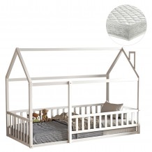 ΚΡΕΒΑΤΙ ΠΑΙΔΙΚΟ ΜΕ ΣΤΡΩΜΑ HOUSER HM21315 01 ΞΥΛΟ ΠΕΥΚΟΥ ΣΕ ΛΕΥΚΟ--ΣΤΡΩΜΑ 90x190εκ c514709