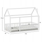 ΚΡΕΒΑΤΙ ΠΑΙΔΙΚΟ ΜΕ ΣΤΡΩΜΑ HOUSER HM21315 01 ΞΥΛΟ ΠΕΥΚΟΥ ΣΕ ΛΕΥΚΟ--ΣΤΡΩΜΑ 90x190εκ c514709