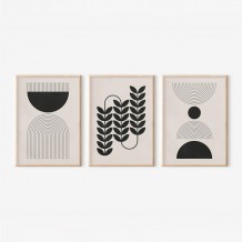 Πίνακας Vanta pakoworld τρίπτυχος με ψηφιακή εκτύπωση και πλαίσιο 33x1 5x48εκ c518518