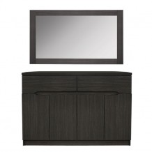 Μπουφές με καθρέπτη ZEBRANO 120Χ40Χ80εκ c52420