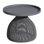 ΒΟΗΘΗΤΙΚΟ ΤΡΑΠΕΖΑΚΙ ΣΤΡΟΓΓΥΛΟ DRISCOLL HM6477 01 ΓΚΡΙ ΑΛΟΥΜΙΝΙΟ ΣΧΟΙΝΙ Φ55x45Υεκ c526229