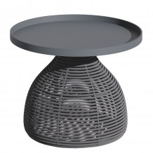 ΒΟΗΘΗΤΙΚΟ ΤΡΑΠΕΖΑΚΙ ΣΤΡΟΓΓΥΛΟ DRISCOLL HM6477 01 ΓΚΡΙ ΑΛΟΥΜΙΝΙΟ ΣΧΟΙΝΙ Φ55x45Υεκ c526229