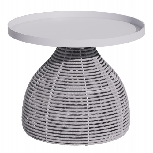 ΒΟΗΘΗΤΙΚΟ ΤΡΑΠΕΖΑΚΙ ΣΤΡΟΓΓΥΛΟ DRISCOLL HM6477 02 ΚΡΕΜ ΑΛΟΥΜΙΝΙΟ-ΑΝΟΙΧΤΟ ΓΚΡΙ ΣΧΟΙΝΙ Φ55x45Υ c526230