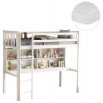 ΚΟΥΚΕΤΑ ΠΑΙΔΙΚΗ ΜΕ ΓΡΑΦΕΙΟ LIBRO HM21317 ΞΥΛΟ ΠΕΥΚΟΥ ΛΕΥΚΟ--ME ΣΤΡΩΜΑ 90x190εκ c526232