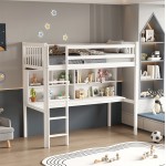 ΚΟΥΚΕΤΑ ΠΑΙΔΙΚΗ ΜΕ ΓΡΑΦΕΙΟ LIBRO HM21317 ΞΥΛΟ ΠΕΥΚΟΥ ΛΕΥΚΟ--ME ΣΤΡΩΜΑ 90x190εκ c526232