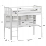 ΚΟΥΚΕΤΑ ΠΑΙΔΙΚΗ ΜΕ ΓΡΑΦΕΙΟ LIBRO HM21317 ΞΥΛΟ ΠΕΥΚΟΥ ΛΕΥΚΟ--ME ΣΤΡΩΜΑ 90x190εκ c526232