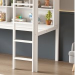 ΚΟΥΚΕΤΑ ΠΑΙΔΙΚΗ ΜΕ ΓΡΑΦΕΙΟ LIBRO HM21317 ΞΥΛΟ ΠΕΥΚΟΥ ΛΕΥΚΟ--ME ΣΤΡΩΜΑ 90x190εκ c526232