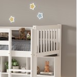 ΚΟΥΚΕΤΑ ΠΑΙΔΙΚΗ ΜΕ ΓΡΑΦΕΙΟ LIBRO HM21317 ΞΥΛΟ ΠΕΥΚΟΥ ΛΕΥΚΟ--ME ΣΤΡΩΜΑ 90x190εκ c526232